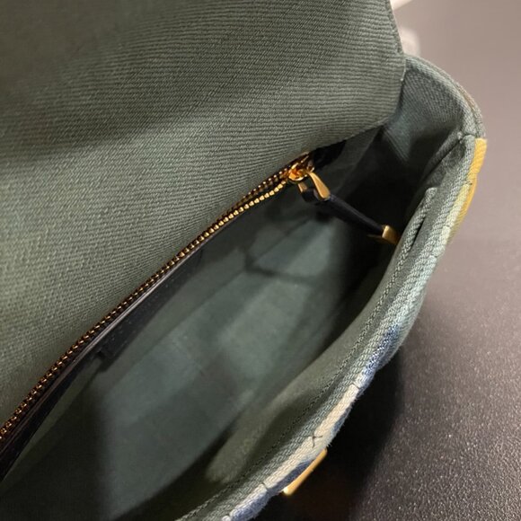 Dior Blue Small Denim Tie-Dye Cannage Caro Bag (JB1053) - Picture 9 of 10